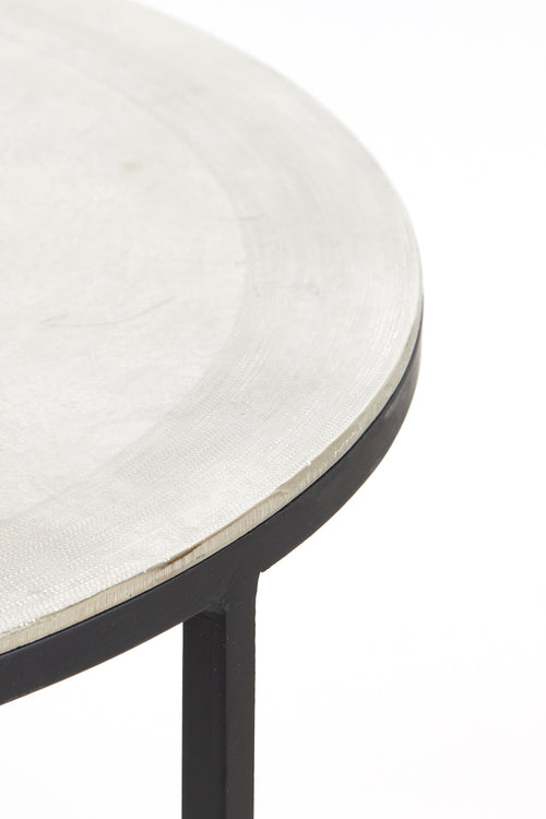 Light & Living salontafel TALCA - Ø75x45cm - zilver - Set van 2 - vtwonen shop