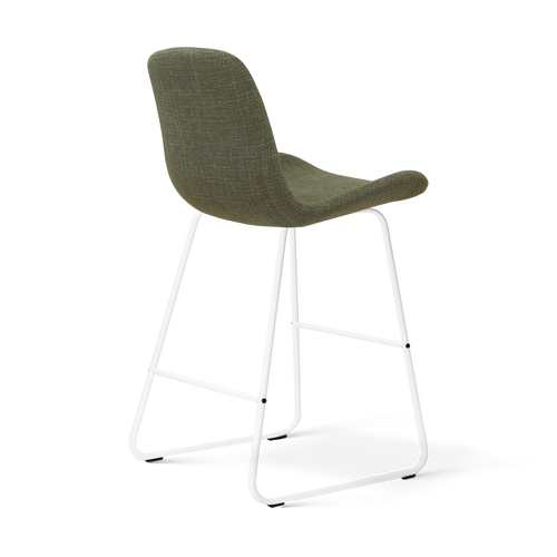 Nolon Nino-Fé barkruk forestgroen - wit onderstel - 65 cm - vtwonen shop