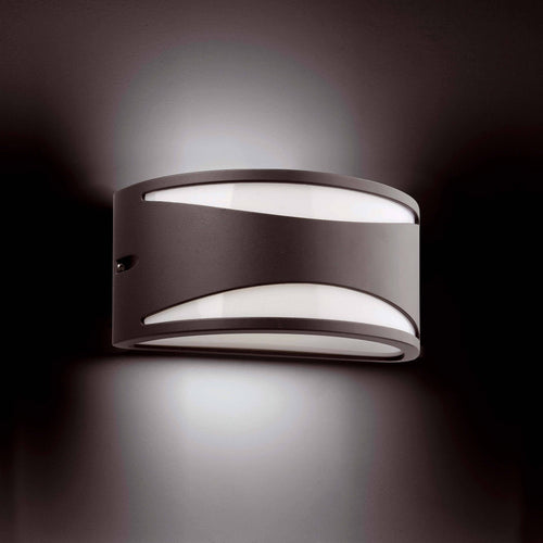 Faro Bonn-2 - 1 Licht Wandlamp Buiten Donkergrijs IP44, E27