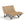 HOME DELUXE WPC golfligstoel NIRA houtkleuren - 148 cm