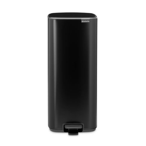 Brabantia Bo Pedaalemmer, 30 liter, stil sluitend, kunststof binnenemmer - Matt Black