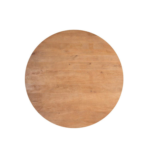 Starfurn Eettafel Madison - Rond Naturel Hout - 130x130x76cm