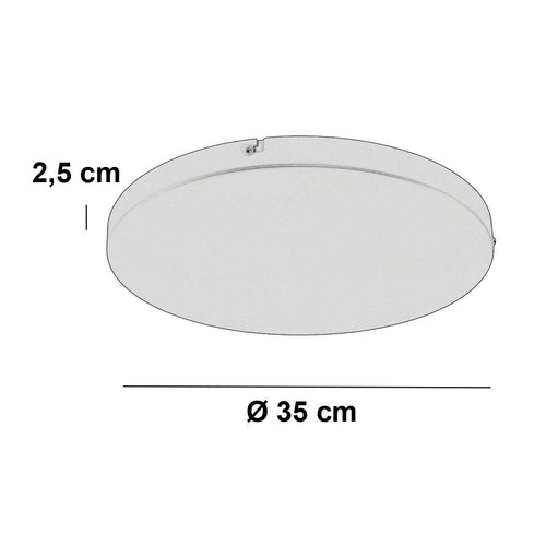 Ylumen plafondplaat rond - 3 lichts - 35  x 2.5   cm - beige - vtwonen shop