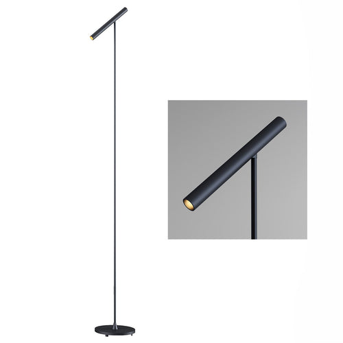 Artdelight vloerlamp Kansas - 1 lichts - 25  x 140   cm - zwart - vtwonen shop