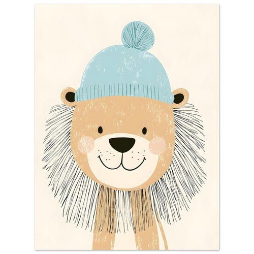 Artfulprints  Winterleeuw   poster 30x40 cm - vtwonen shop