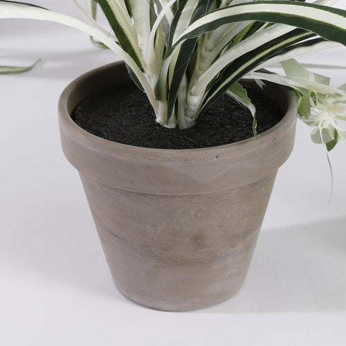 Mica Decorations Chlorophytum Kunstplant in Bloempot Stan - H45 x Ø45 cm - Groen