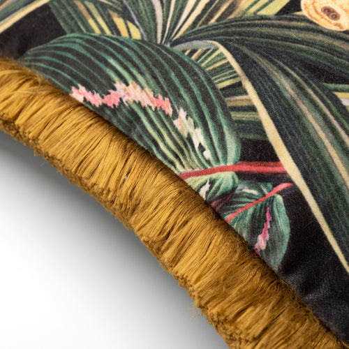 GENEVIEVE | sierkussen 45x45 cm | Raven | zwart | Hoii | met duurzame kussenvulling