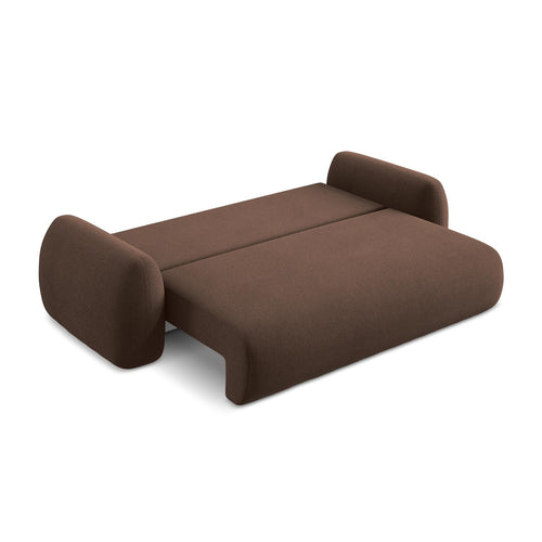 LaMiaSofa 3-zits slaapbank Ferretti - bouclé - taupe - 266x121x95