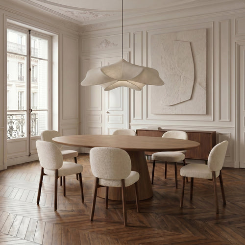 Premium Interiors - Eettafel BOSCA - multiplex licht walnoot 200cm