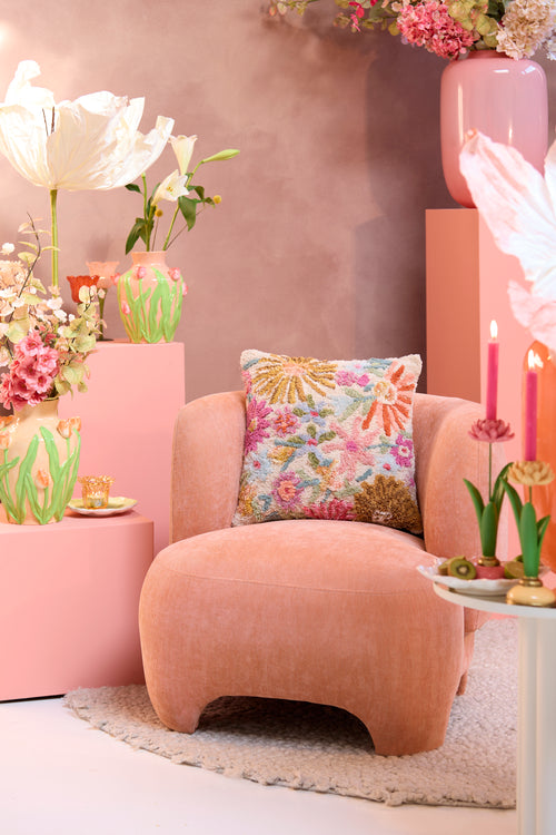 Light & Living fauteuil ZENICA - Ø80x71cm - oranje - vtwonen shop