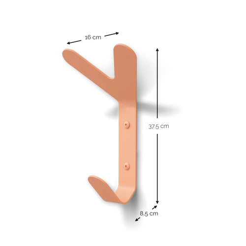 Spinder Design kapstok Frondo Haak - Clay Terra - 3 haken