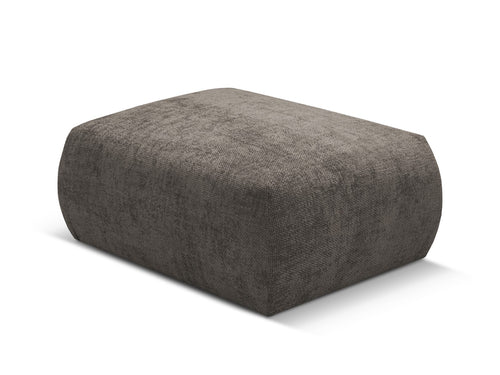 Cosmopolitan Design Poef Matera chenille, grijs - 68x86x40cm