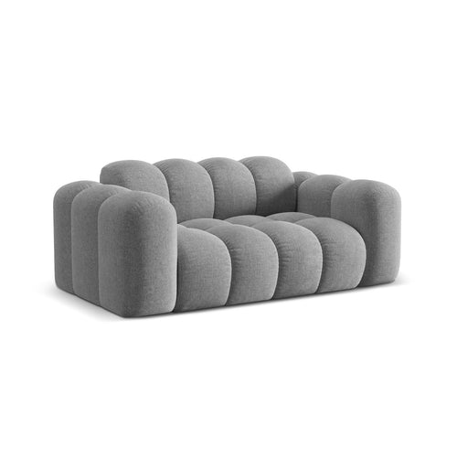Cosmopolitan Design - Bank Treno 2-zits, chenille lichtgrijs - 94x180x70cm