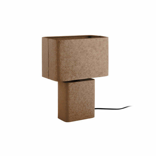 Leitmotiv tafellamp Boaz Recto - bruin - 24x14x33cm
