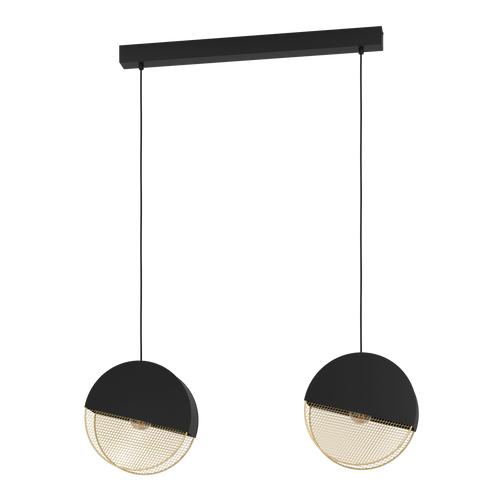 EGLO hanglamp Mumbles - e27 - 86 cm - zwart/goud - vtwonen shop