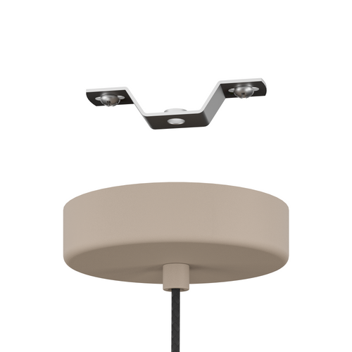 EGLO hanglamp Valdiola - e27 - ø 36 cm - beige/goud - staal