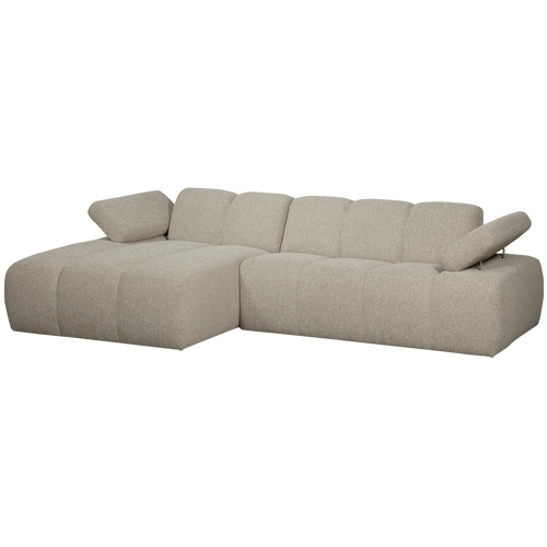 WOOOD chaise longue links Mojo - Bouclé - Beige Melange - vtwonen shop