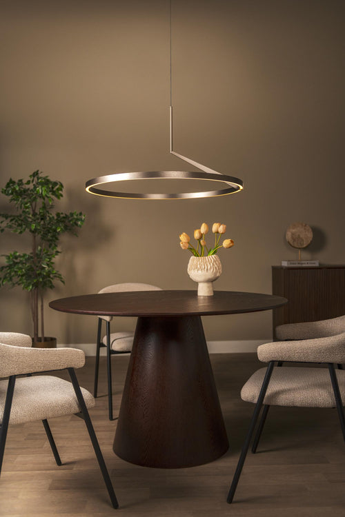 Lucide hanglamp APPLAUSE - Geïntegreerde LED - Grijs ijzer