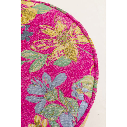 Kare Design Kruk Flower Fever Ø39cm roze