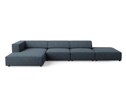 Cosmopolitan Design linker hoekbank Arendal 5-zits, chenille, koningsblauw - 166x341x70cm