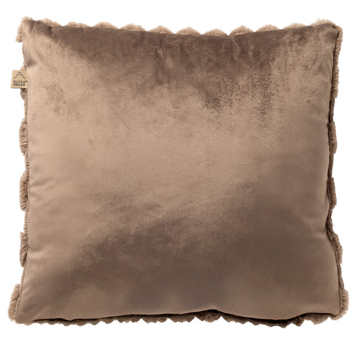 LUCA - kussenhoes 45x45 cm - gerecycled - bontlook - Driftwood - taupe