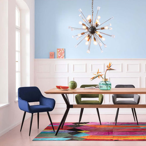 Kare Design Stoel met armleuningen San Francisco blauw - vtwonen shop