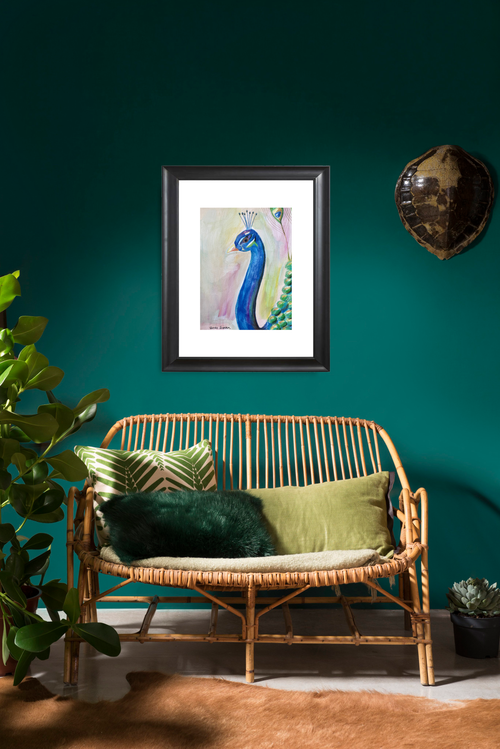 Catchii poster Peacock Funky Neon - meerkleurig - 297x210 cm