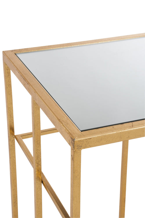 J-Line console Spijlen - metaal/glas - goud