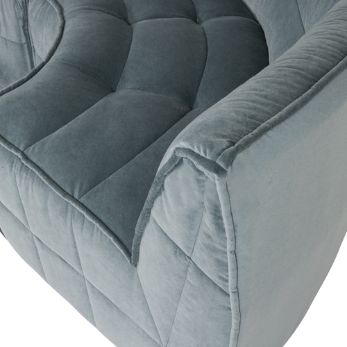 vtwonen hoekelement Cluster - Velvet - Turquoise Blauw - 81x205x91