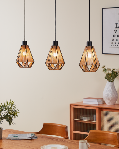 EGLO hanglamp Adwickle - e27 - 87 cm - zwart/bruin - vtwonen shop