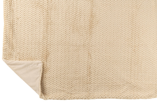 J-Line deken - polyester - beige