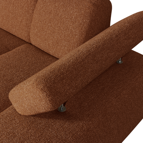 WOOOD chaise longue element rechts Mojo - Bouclé - Roest Bruin Melange - vtwonen shop