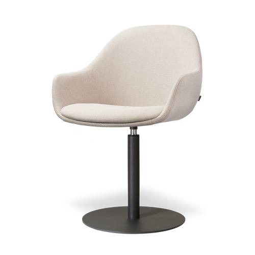 Nolon Niva-Mae tulp eetkamerstoel beige zwart - onderstel