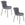 Housecraft Living Junzo Rib Eetkamerstoelen Grijs - Set van 2