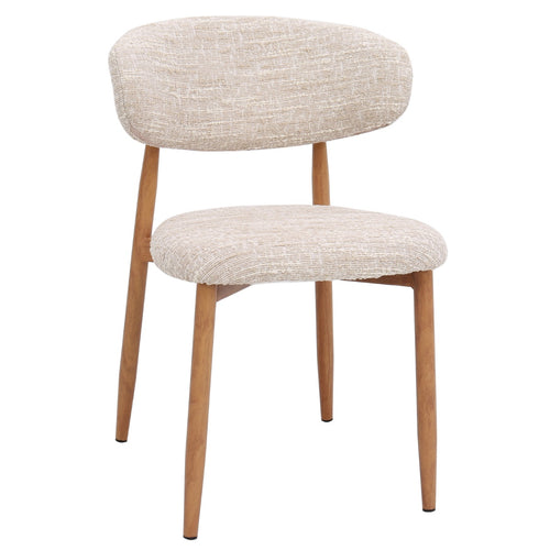 DÉJA Living Eetkamerstoel Skara - Beige/Naturel - Set van 2 - vtwonen shop