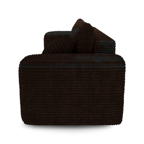 Premium Interiors - Slaapbank met opbergruimte LIOR - xxl-corduroy zwart 260cm