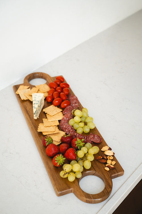 Leopold Vienna - Borrelplank Oviedo lang - 61x20x1,5cm - Acacia