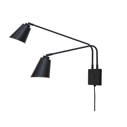 it's about RoMi wandlamp Bremen - zwart - 130x60x49cm - vtwonen shop