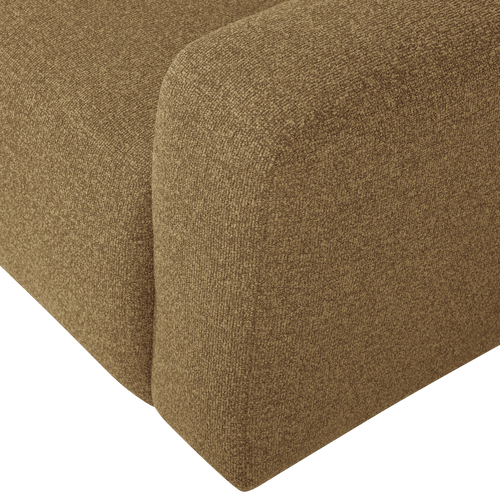 WOOOD 1-zits bank arm rechts Mojo Base - Bouclé - Geel/Bruin - 74x105x97