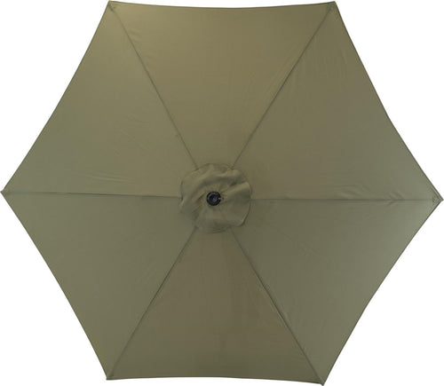 Lesli Living push-up parasol Gemini - groen - Ø300cm