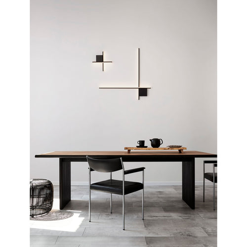 Nova Luce CROSS Geïntegreerde LED-wandlamp Sandy Black LED 10W 660lm 2700K