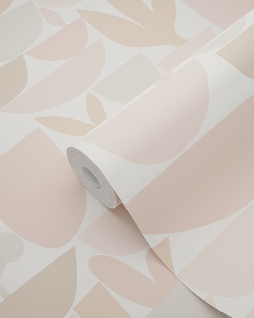 ESTAhome behang aardewerk en planten beige - 50 x 900 cm - 131072 - vtwonen shop