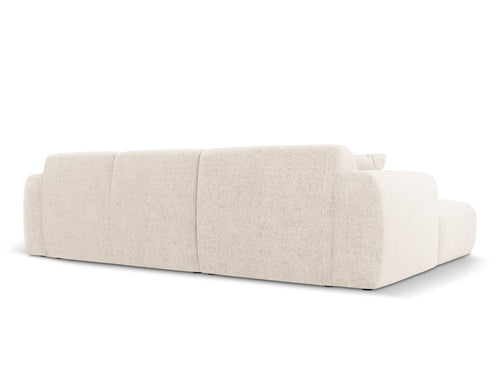 Cosmopolitan Design rechter hoekbank Nolio 4-zits, chenille, lichtbeige - 170x260x72cm