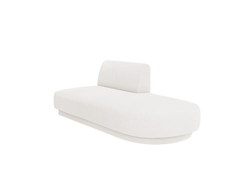 Micadoni Module Miley 2-zits, boucle wit - 90x158x70cm