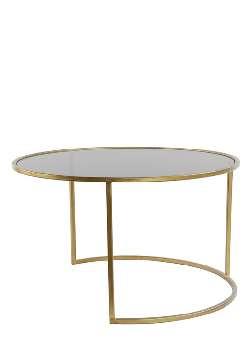 Light & Living salontafel DUARTE - Ø75x44cm - goud - Set van 2 - vtwonen shop