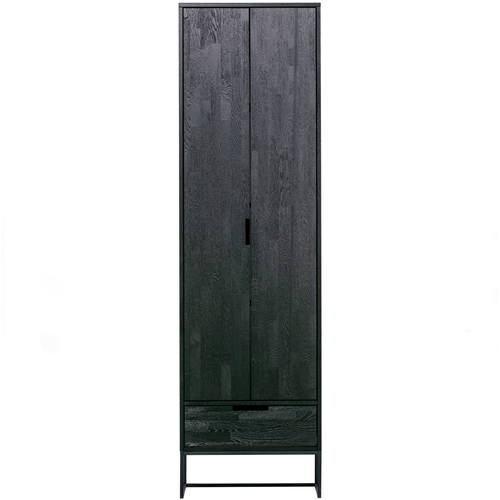 WOOOD hoge kast Silas - Essen - Blacknight - 210x60x36 - vtwonen shop