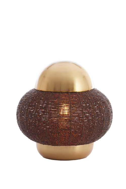 Light & Living tafellamp CETARA - bruin - Ø32x33cm - vtwonen shop