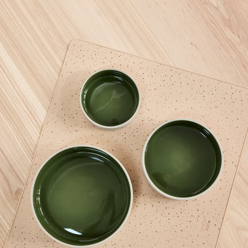 OYOY Hondenkom Sia 17 x 17 x 6 cm – Groen keramiek