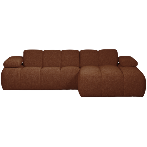 WOOOD chaise longue bank rechts Mojo - Bouclé - Roest Bruin Melange - vtwonen shop