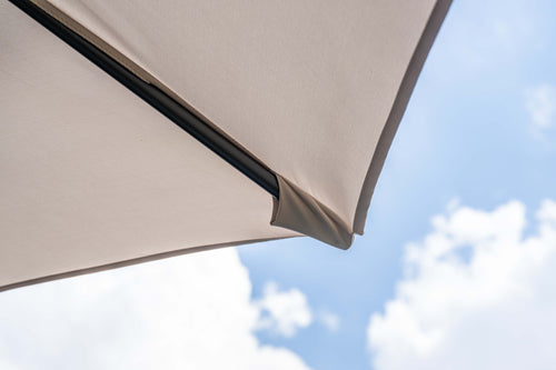 Hawaii parasol S - Ø300 cm - carbon black - ecru